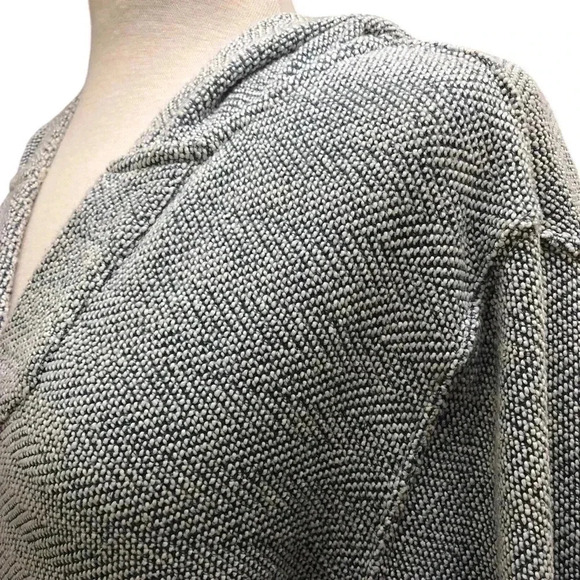 FAHERTY- Blue & White Seabrook French Terry Oversized Hoodie | Size Medium - Picture 4 of 10